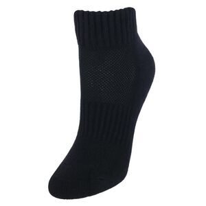 CTM Women's Cotton Blend Arch Support Ankle Sock (Pack of 3)